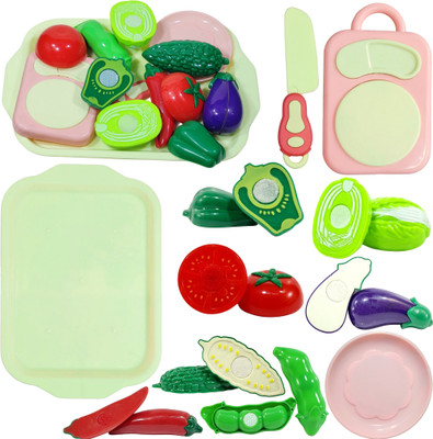 mini gifts Cutting Vegetable Toy Set for Kid, Learning Food Playset for Boy & Girl (11 Pcs)