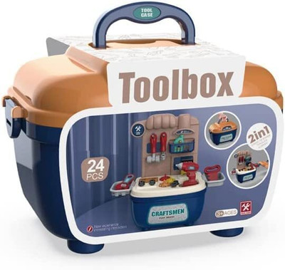 HEZKOL 3 in 1 Construction Tools Kit Set for Kids