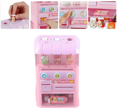 Pepstter Plastic Vending Machine Toy for Kids Fully Function with Light and Music Set of1