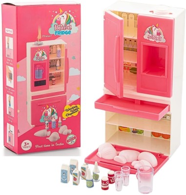 Subhan Pink Fridge Inbuilt Water Dispenser Pretend Play Toys Set