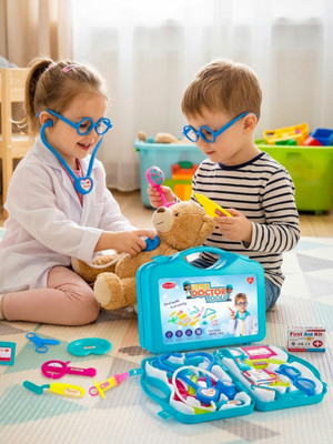 333MART Doctor Playset For Kids Boy & girl age 3 year+ Blue