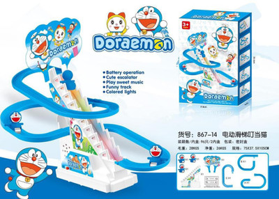 venimall DOREMON Climbing Toys,Electric DOREMON Chasing Race Track Game Set