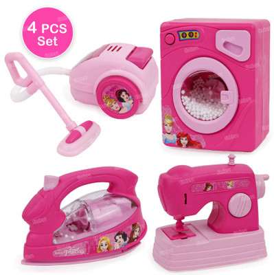 Pepstter Kids 4-Piece Household Appliance Pretend Play Toy Set Pink
