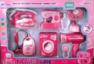 NIYAMAT 6 in 1 Household appliances Play Set with Light & Sound for kids