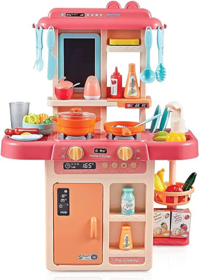 Vintage-Kitchen-Set-for-Kids-Girl-42-Piece-Kitchen-Set-Smoky-Music-Real-Water-Tap