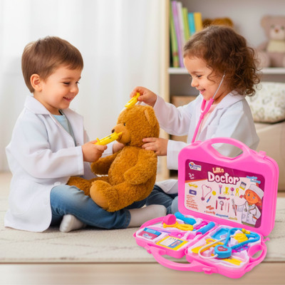Happikind Doctor Set Toy For Kids |Medical Playset with Tools & Carry Case