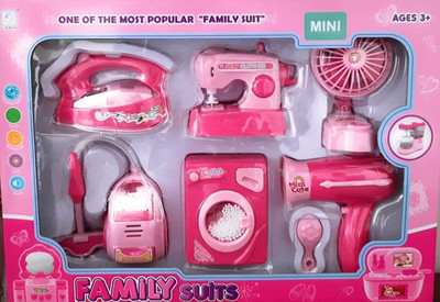 Pepstter 6 in 1 Household appliances Play Set with Light & Sound