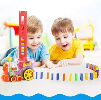 Nickspool Train Car Set Kids Sound Light Automatic Laying