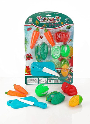 Aditi Toys Vegetable Cutting Set for kids with Knife and Cutting board