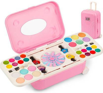 Charvi toys All-in-One Kids Makeup & Nail Art Kit with Mirror