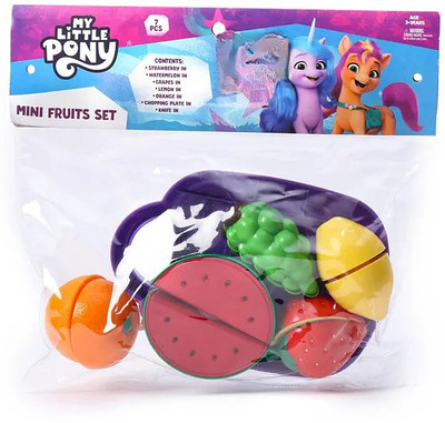 striders My Little Pony Mini Fruit Set 7 Piece Playset for Kids