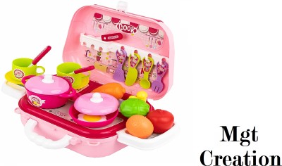 MGT CREATION toys Pink Kitchen set - 1Pcs