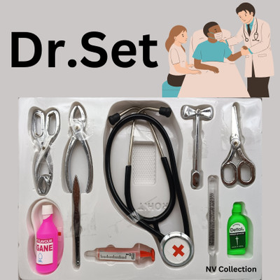 CTC CREATION Colorful Metallic Doctor Kit for Kids