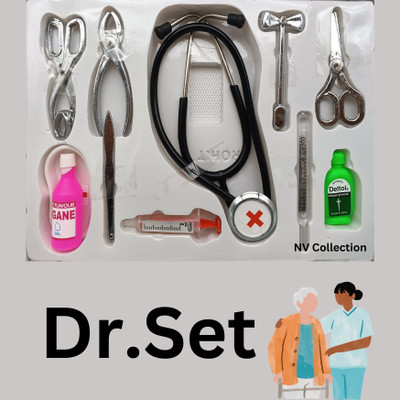 CTC CREATION Colorful Metallic Doctor Set for Kids to Play With
