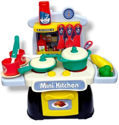 himanshu tex Baby Kitchen Set Cooking Pretend Play Set Kitchen Girls Toys Realistic Cooking