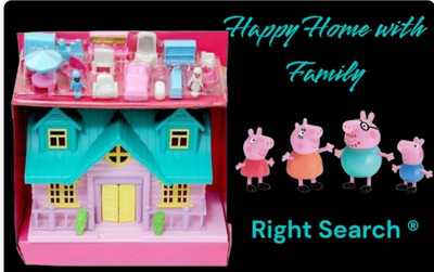 RIGHT SEARCH Combo of Doll House+Peppa Pig Toy