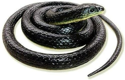 The Ansar Enterprises Flexible Snakes Prank Toy ; Soft Rubber Snake ; Fake Snake(Black)