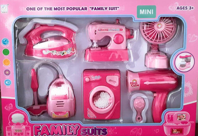 Amaflip Kitchen 6 in 1 Household appliances Play Set with Light & Sound