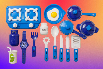 ASIMAMART Tiny Fun and colorful pretend cooking kit