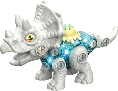 ThinkerPlace DIY Assembly Medium Sliding Dinosaur Kit - Triceratops