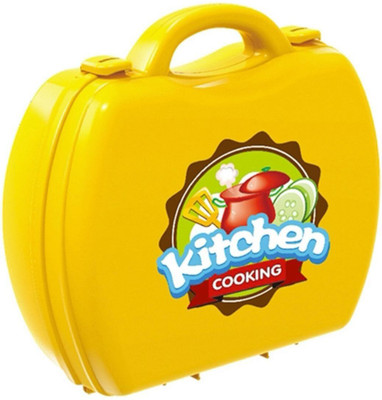 TMT STORE Kitchen set , 26 pieces with suitcase carry case