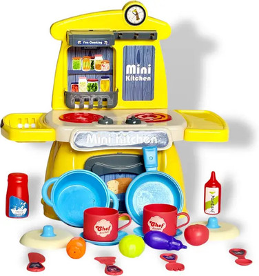Shopbought Kitchen Set for Kids Cooking Set Mini Portable kitchen For Girls