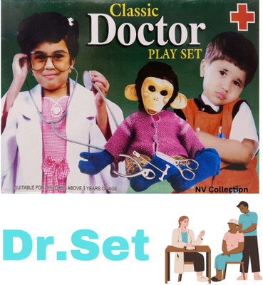 NV COLLECTION Gloss Finish Toddler Doctor Bag with Pretend Tools