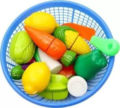 PRV TOYS Realistic Sliceable Vegetable.Cutting Play Toy Set with Velcro Pretend Play Toys