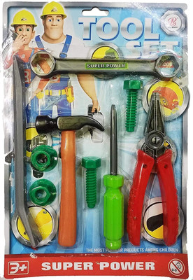 Nabhu Enterprises Plastic Tool Set Piece Pretend Play Tool Kit for Building Repair & Imagination