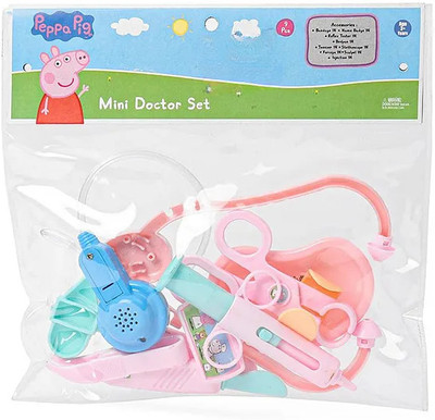 striders Peppa Pig Mini Doctor Set 9 Piece Medical Play Kit for Kids ,Educational Toy