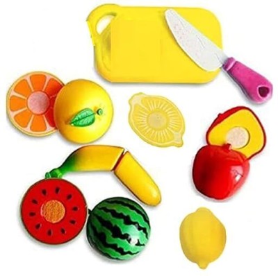 FUN EXPRESS Realistic Sliceable Fruits Cutting Play Toy Set with Velcro