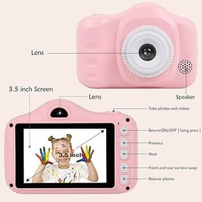 Hokti Kids Digital Camera, 6+ Years, Photo & Video Recorder, Full HD 1080P T7