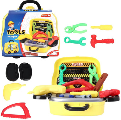 SABIRAT Rolling Van Tool Toys Set for Kids, Includes Essential Tools, Educational & Fun