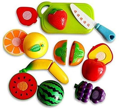 Shraddha Ganesh Vegetables and Fruits Set for kids Sliceable Realistic Fruits