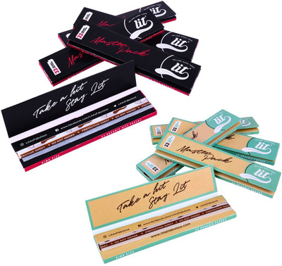 LIT Ultra Thin Sensatioal Rolling/Smoking Paper Unruled King Size Ultra Thin 14 gsm Paper Roll(Set of 1, White, Brown)