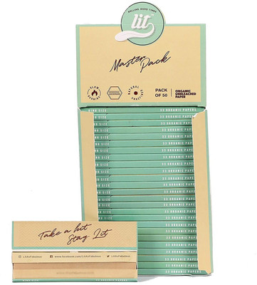 LIT Rolling papers Unruled King Size Ultra Thin 14 gsm Paper Roll(Set of 1, Brown)
