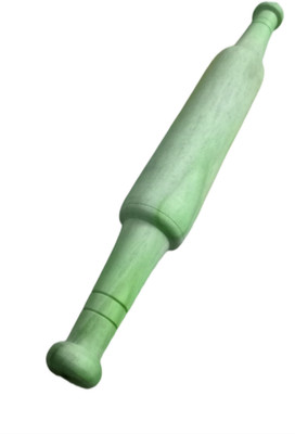 SAYAN HALDER SHOP wooden chakla belon/roti maker/roti roller/ Rolling Pin & Board ( Pack of 1) Rolling Pin(Green, Pack of 1)