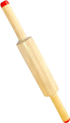 CHAALI Eucalyptus Wood Rolling Pin for Roti Making Rolling Pin(Yellow, Pack of 1)