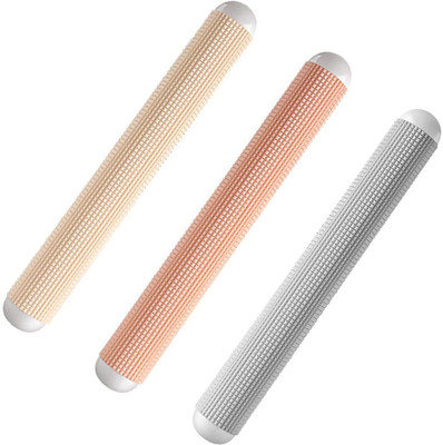 Dweloric Plastic Non-Stick Rolling Pin for Baking Food Grade Pizza Dough Rollingc Rolling Pin(Multicolor, Pack of 3)