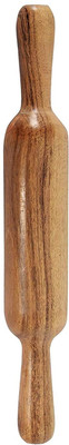 BLLUEX Wooden Roller (Belan) for Roti Chapati Maker Rolling Pin & Board(Brown, Pack of 1)