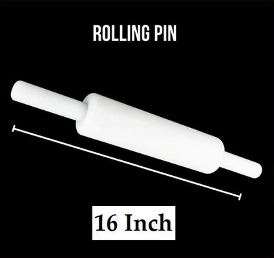 TRENDING PRODUCTS VILLA 16 Inch (Belan) Polypropylene Non-Stick Fondant Roller, Dough Roller, Roti Maker Rolling Pin(White, Pack of 1)
