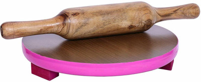 himakshi export HE- Rolling Pin & Board Rolling Pin & Board(Multicolor, Pack of 1)