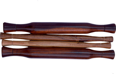 SMT Rolling Pin Rolling Pin(Brown, Pack of 4)