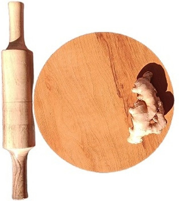 CHAKLLA BELAN CHAKLA BELAN ,ROTI MAKER ROLLING PIN AND BOARD (PACK OF 1) Rolling Pin & Board(Yellow, Pack of 1)