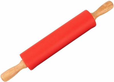 PEGACORN 12 Inch Silicone Rolling Pin Handle Non-Stick Rolling Pin(Multicolor, Pack of 1)