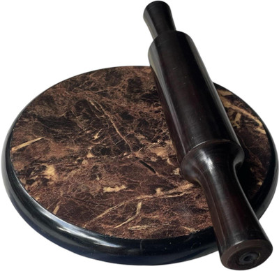 CANOCRYSTASLS Rolling Pin & Board(Black, Pack of 1)