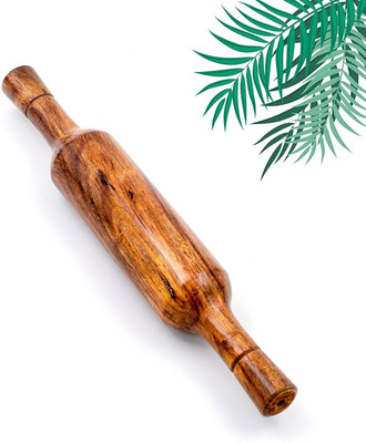 LSARI Wooden Belan | Rolling Pin | Chapati Roller & Roti Maker(14 Inch) Rolling Pin(Brown, Pack of 1)