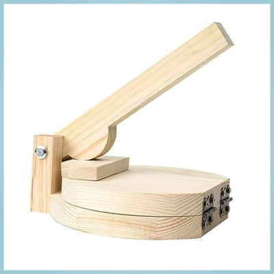 Myzory Wooden Paste Press Manual Dumpling Rolling Pin(Brown, Pack of 1)
