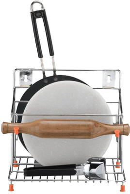 Shelfmart Kitchen Organizer Kitchen Stand Chakla Belan Tawa Stand Holder Rolling Pin Rolling Pin & Board(Pack of 1)