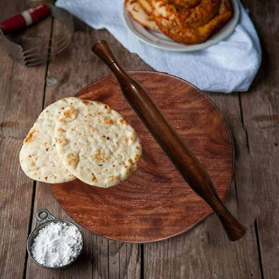 P S Collection Rolling Pin & Board(Brown, Pack of 1)